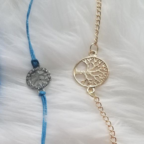 Blue tree bracelet - Picture 3 of 4